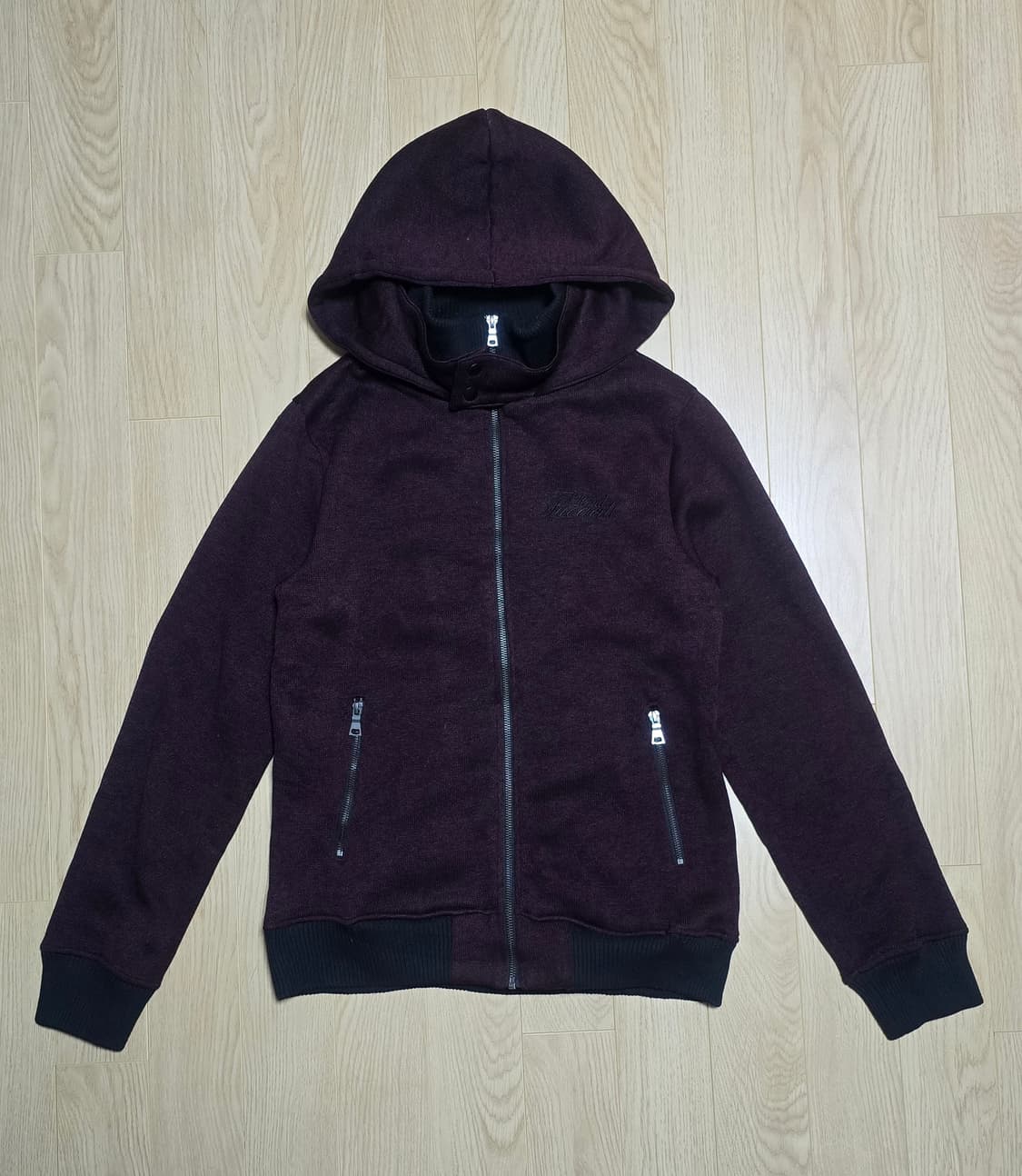 In the attic 인더애틱 레터링 니트레이어 집업 자켓 L 상품이미지1