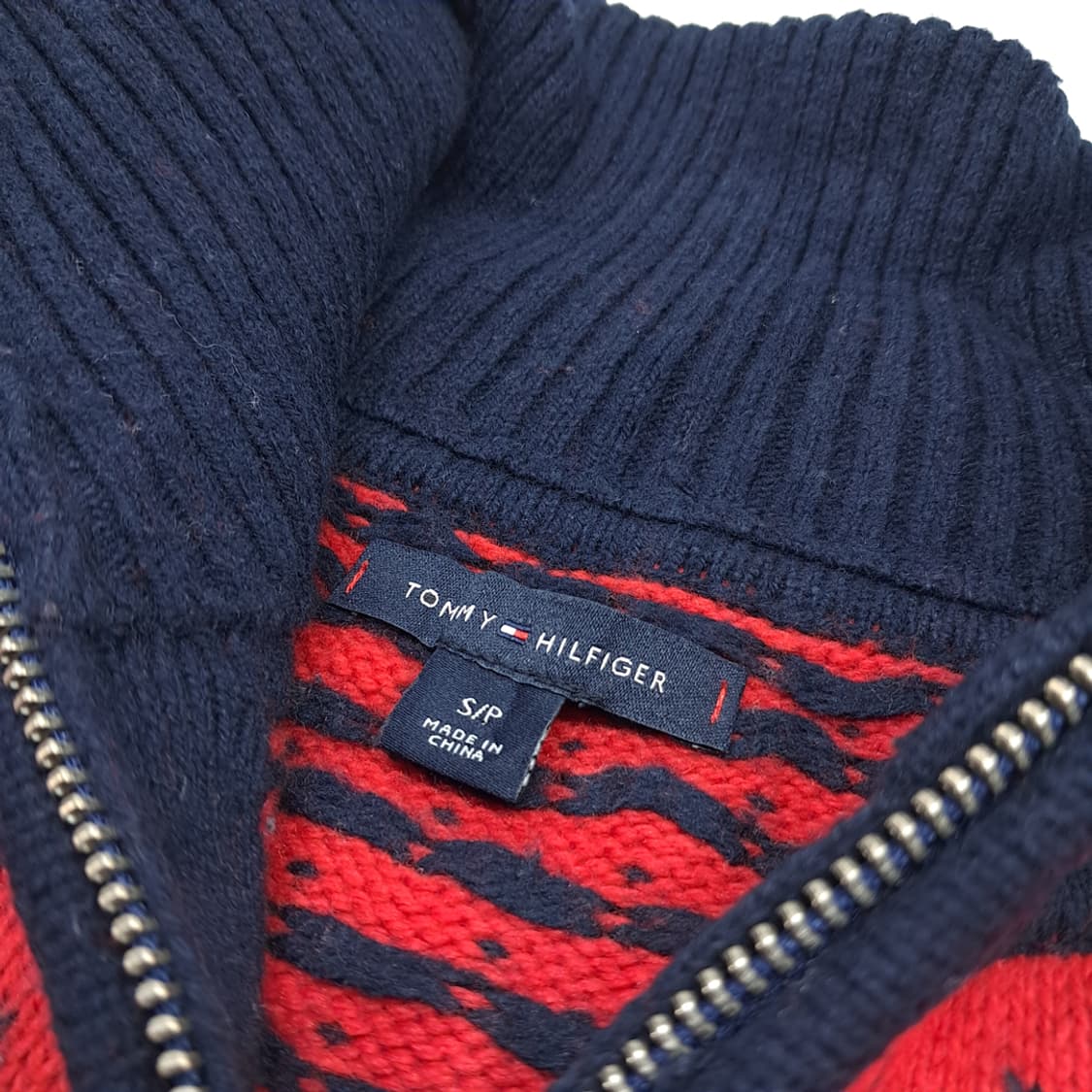 CN973 S 타미힐피거 노르딕 스노우 풀집업 니트 스웨터 상품이미지4