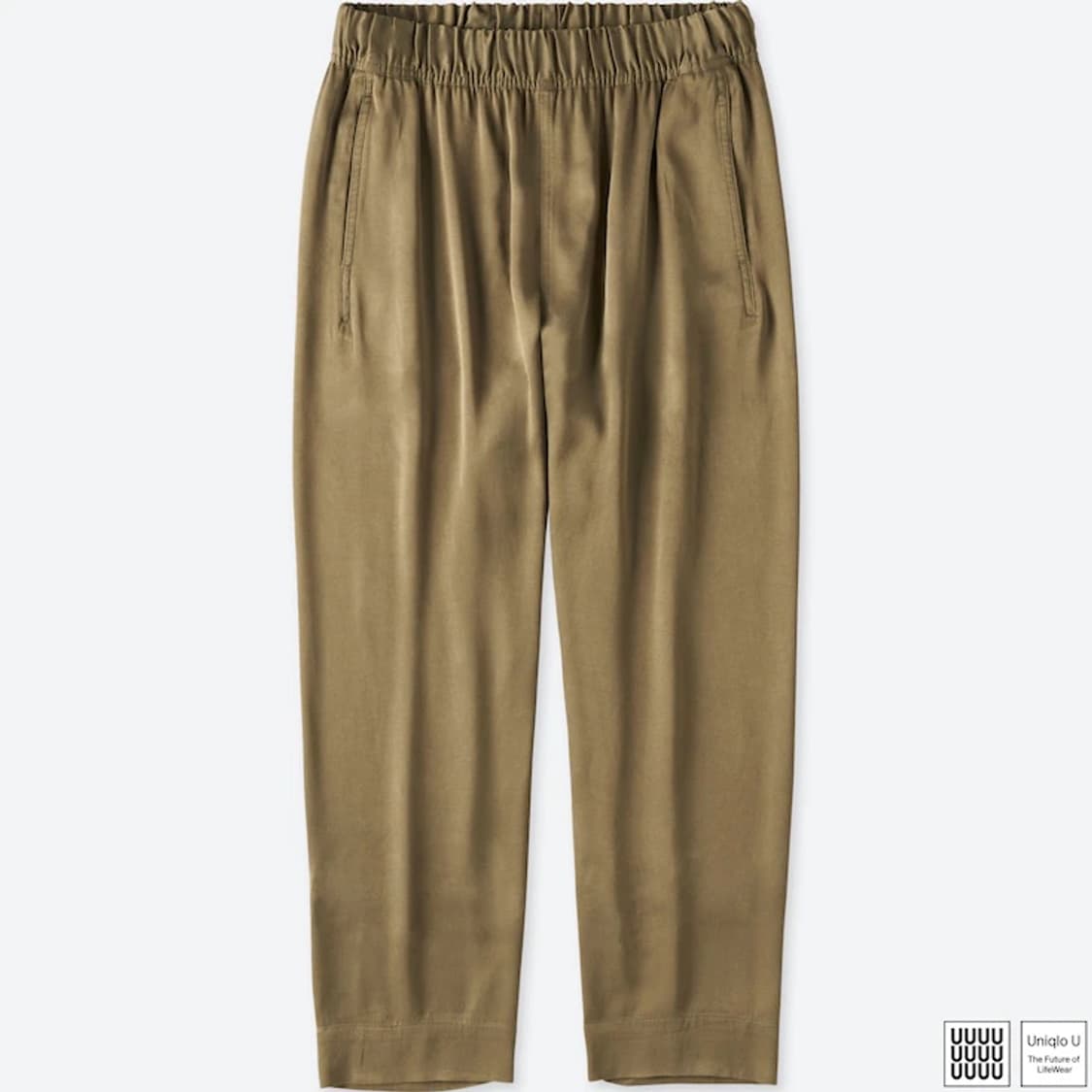 WU Satin Easy Pants (Khaki) 상품이미지1