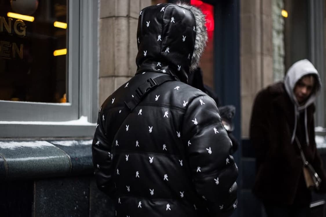 슈프림 플레이보이 버니 레더 패딩 상품이미지1