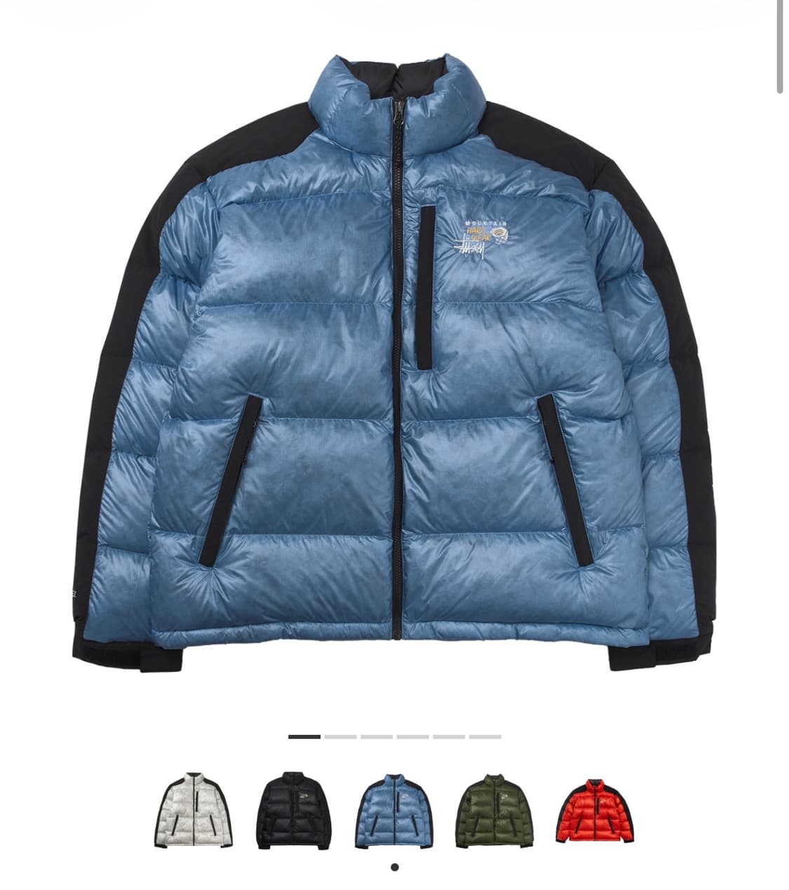 삽니다)) 스투시 x 마운틴 하드웨어 서브제로 다운 자켓 나이트릭 블루 상품이미지1