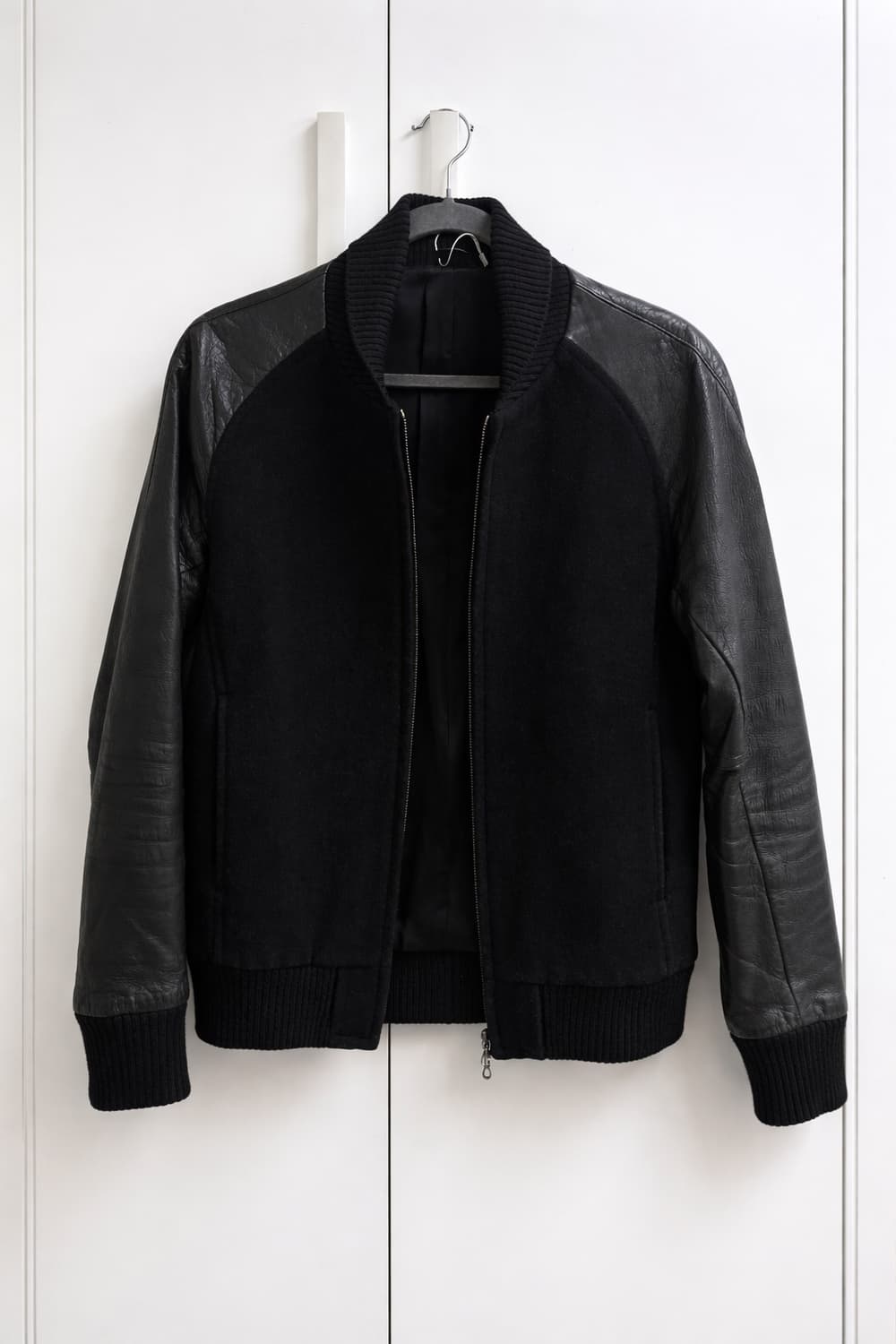 Attachment 레더 블루종 집업 재킷 상품이미지1