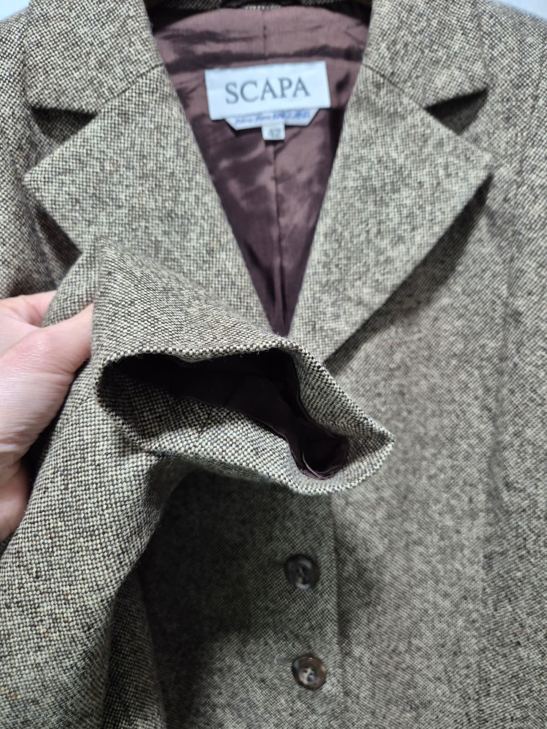 빈티지 스카파 헤링본 자켓 상품이미지6