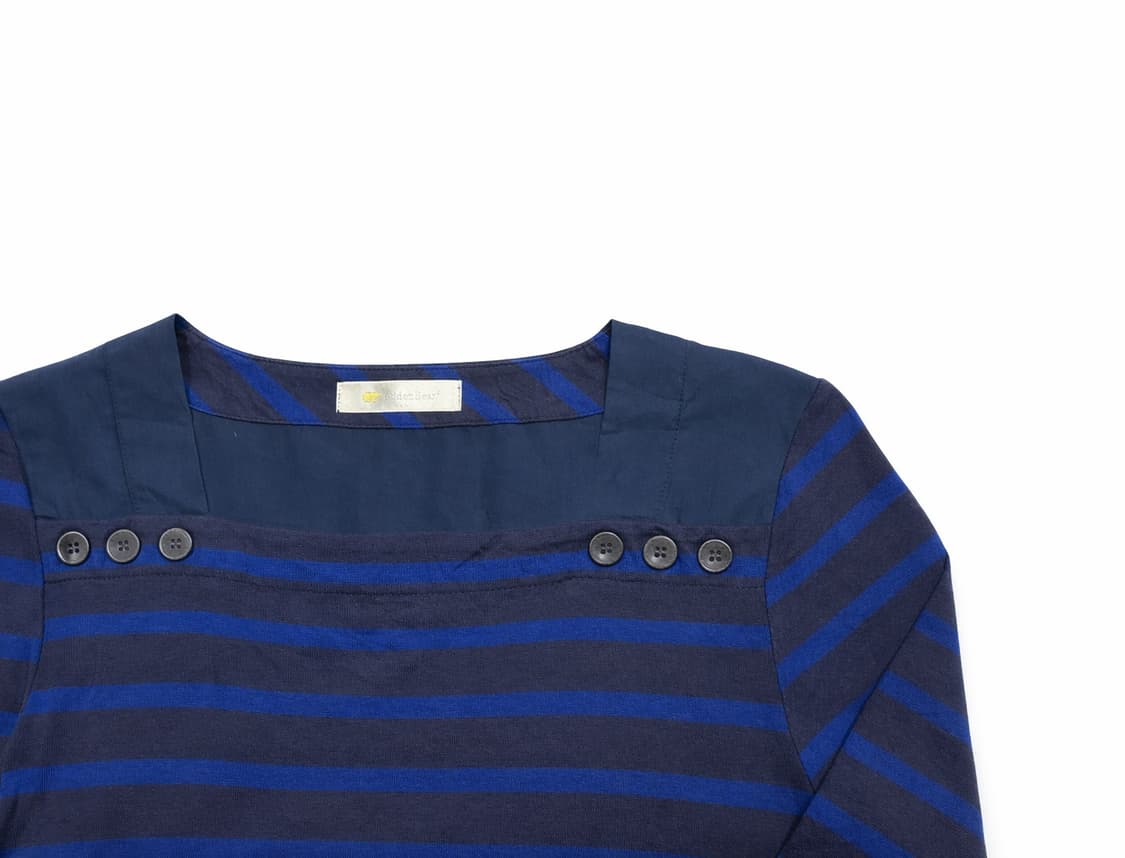 JPN 00s일본 빈티지 y2k 모리걸 골든베어 스트라이프 티셔츠 원피스 상품이미지4