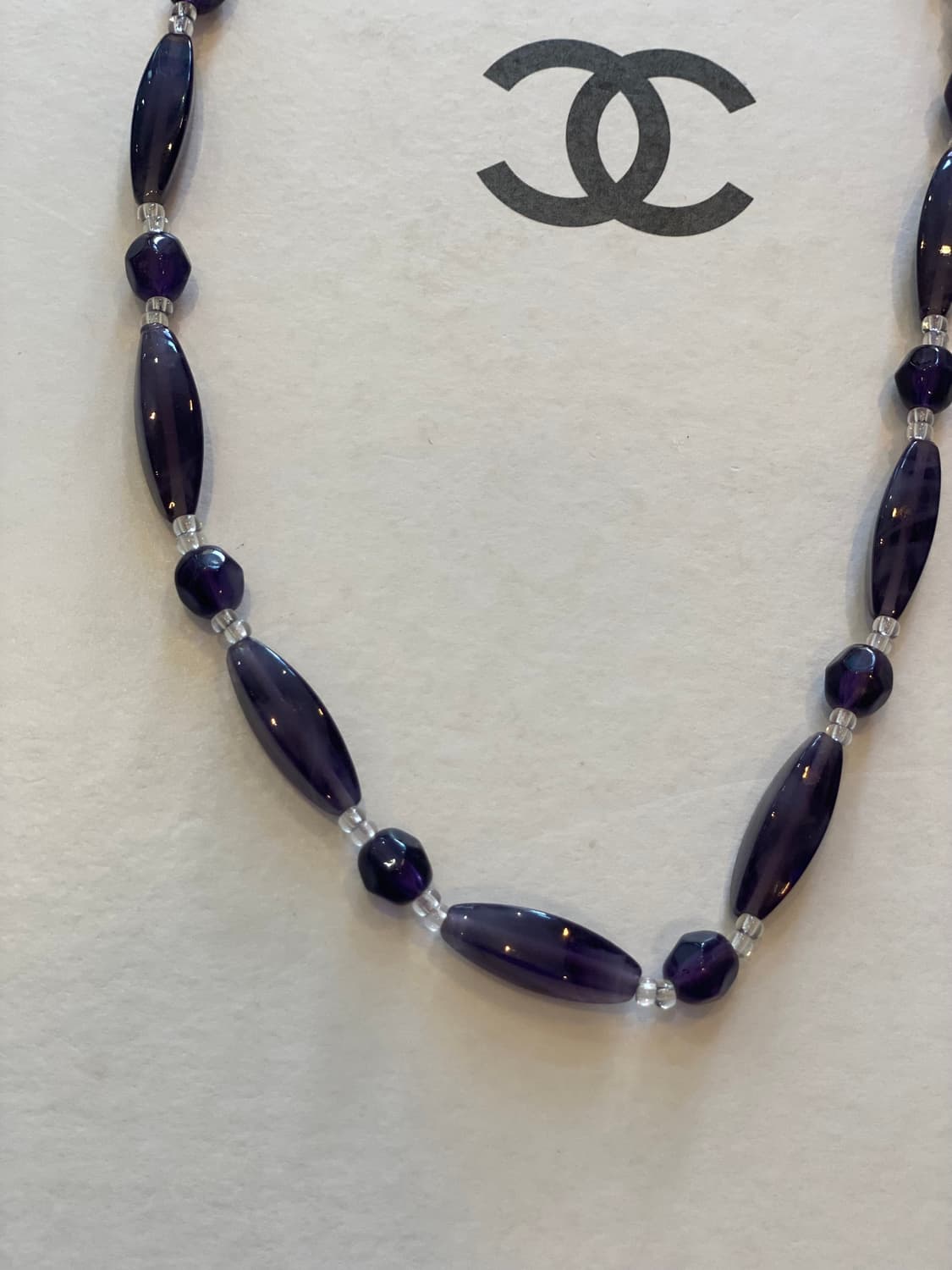 주인장 추천 퍼플 보라 비즈 목걸이 빈티지 주얼리 도매 상품이미지3