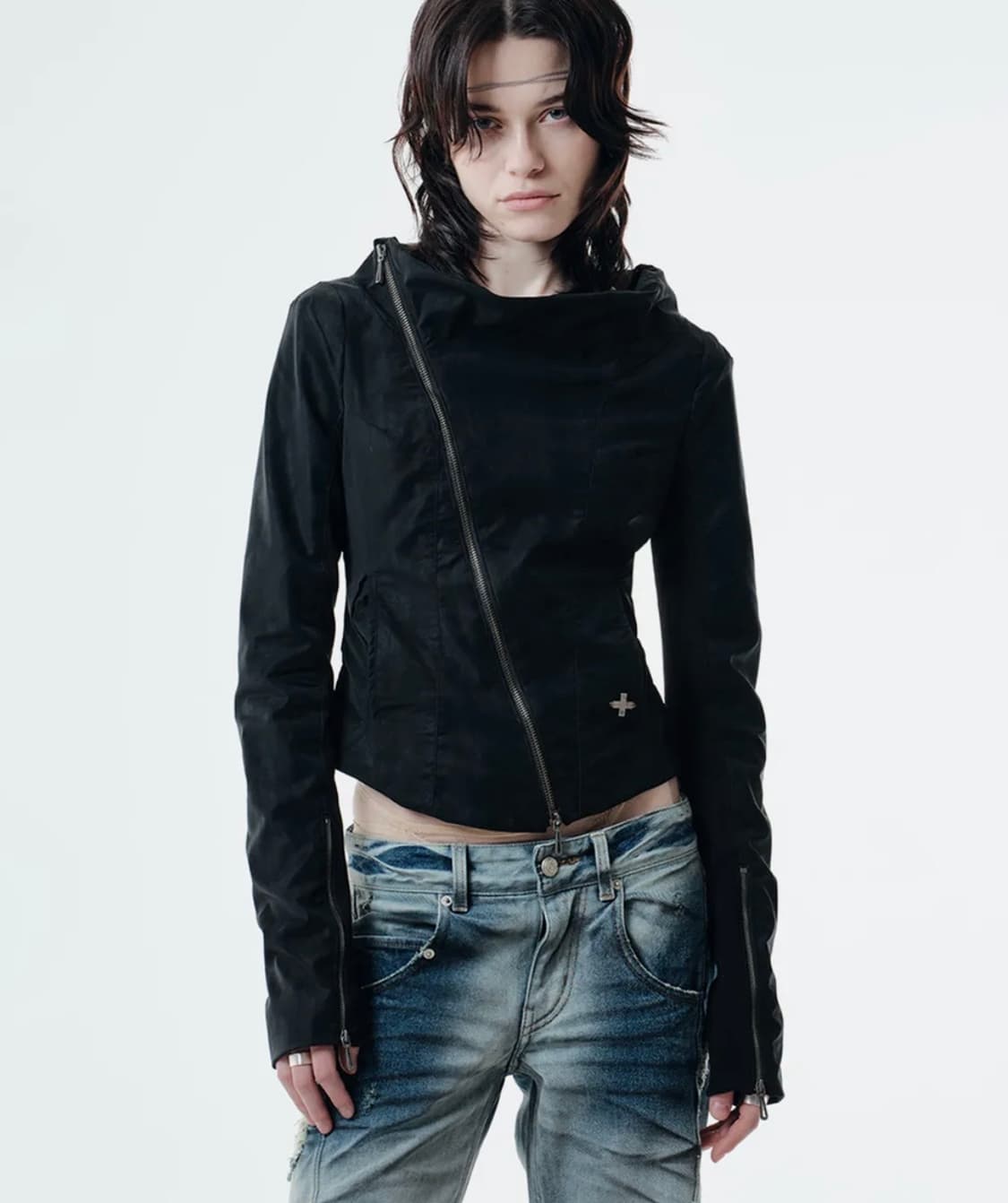 2000아카이브스 kael draped jacket 블랙 상품이미지1