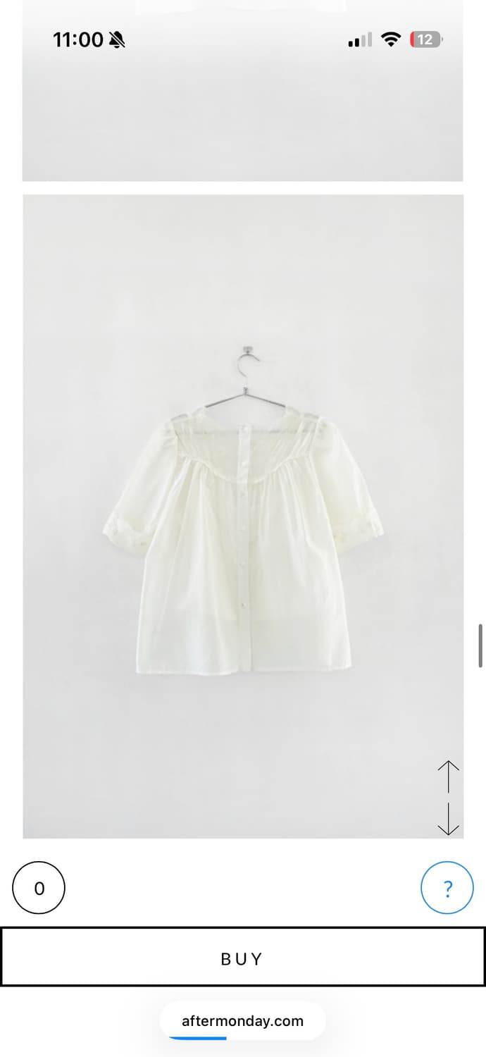 키야기 에프터먼데이 floral blouse set 블라우스 상품이미지9