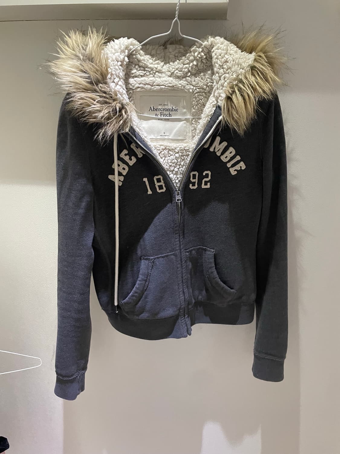 아베크롬비 대장급 퍼 후드집업 상품이미지2