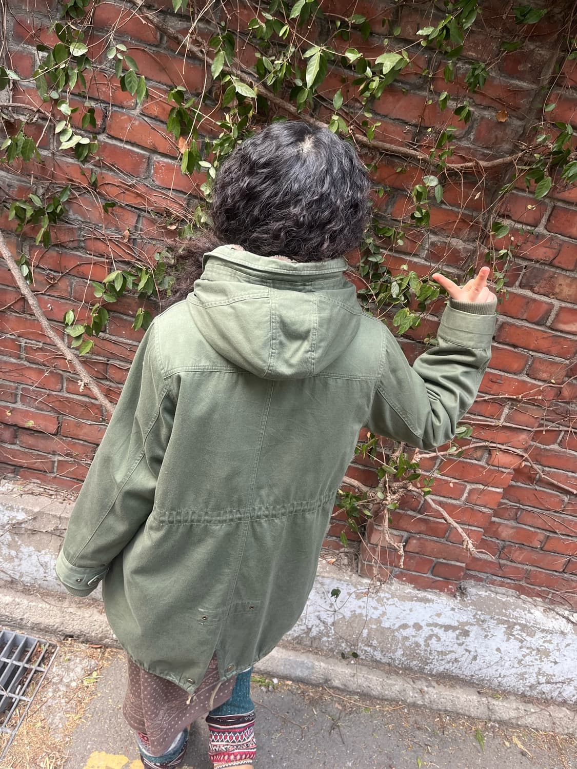 빈티지 카키 데일리 야상 아우터 상품이미지7