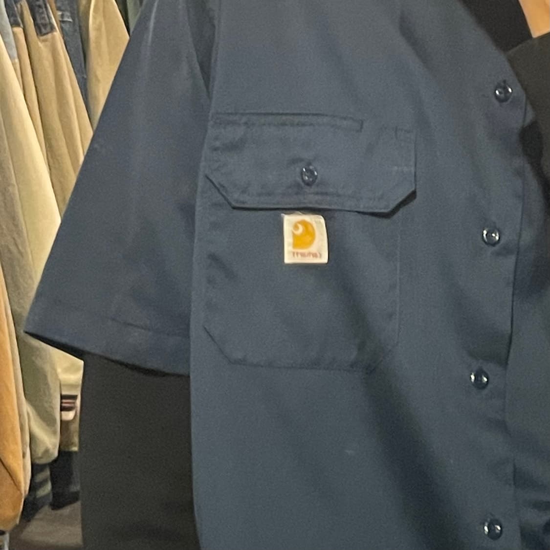 [IM] carhartt 칼하트 미드나잇블루 반팔셔츠 상품이미지5