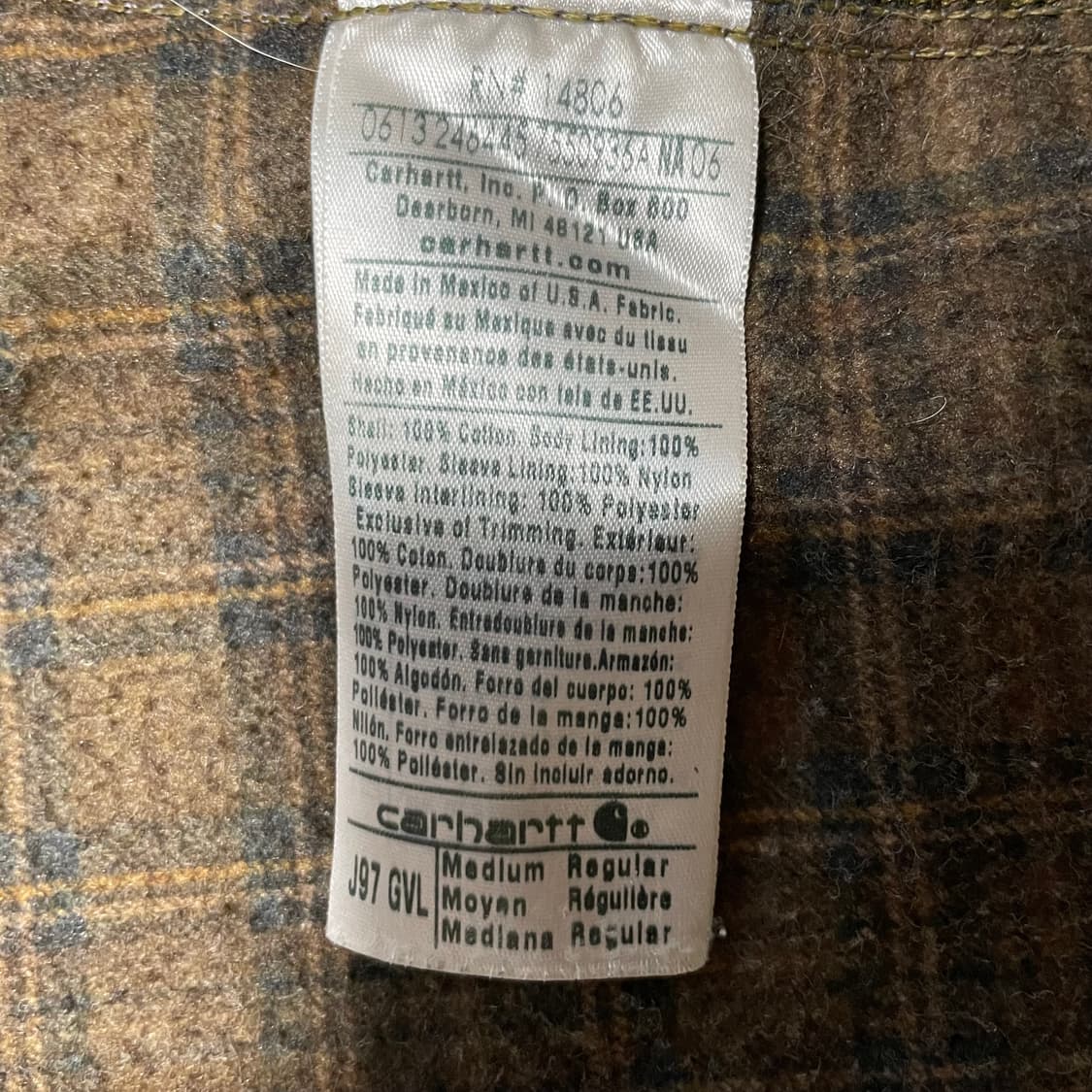 [M/Regular] 칼하트 디트로이트 자켓 j97 gvl 상품이미지4