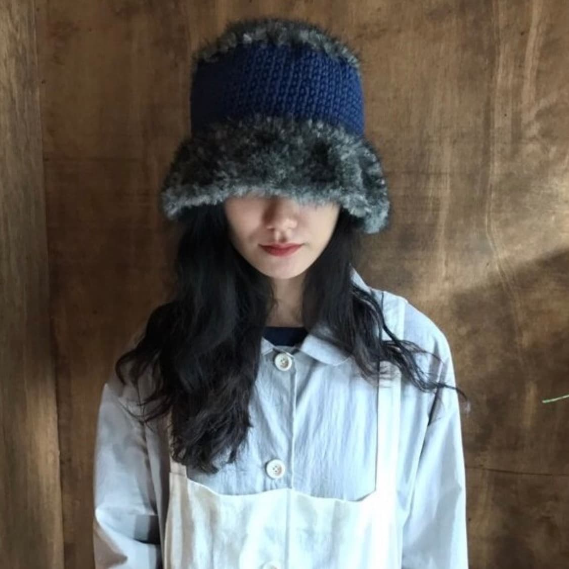 미수아바흐브 furry hat blue 상품이미지3