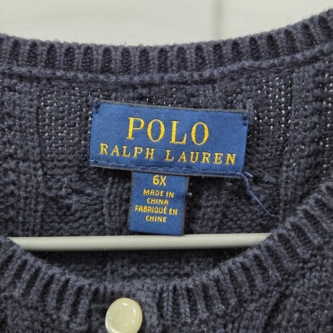 폴로랄프로렌 걸즈 케이블 니트 가디건 6X 상품이미지3