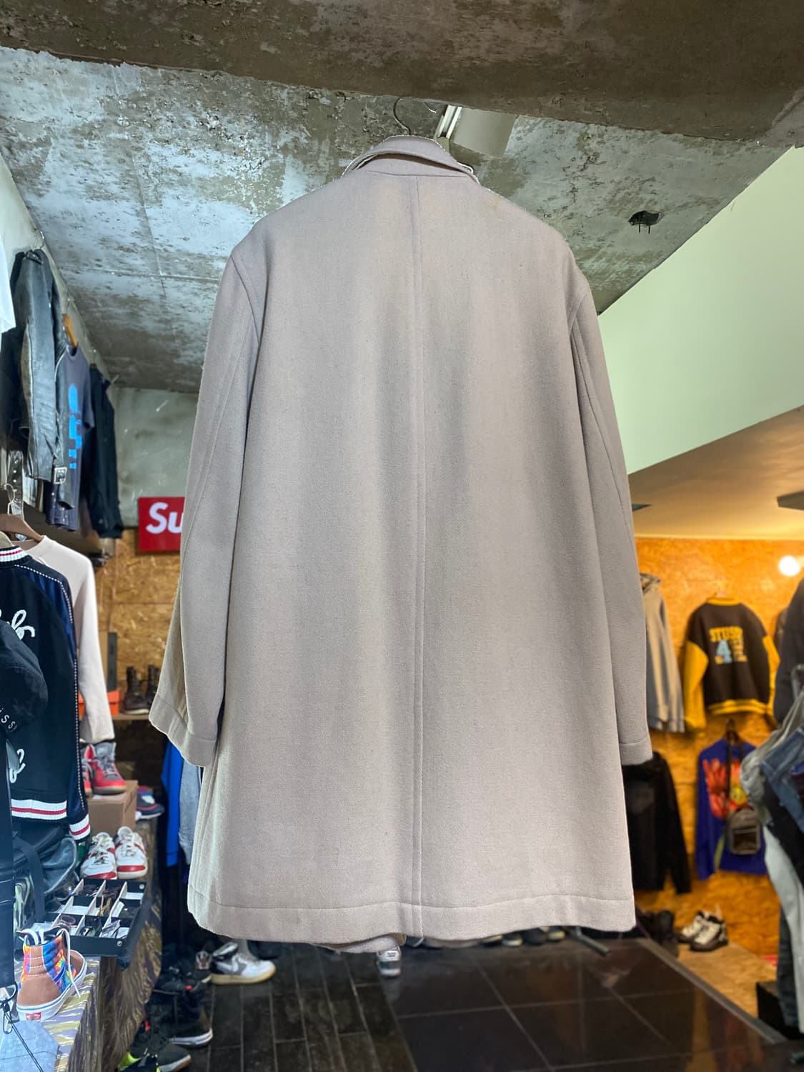 KENZO 겐조 베이지 컬러 싱글 코트 XL 상품이미지6