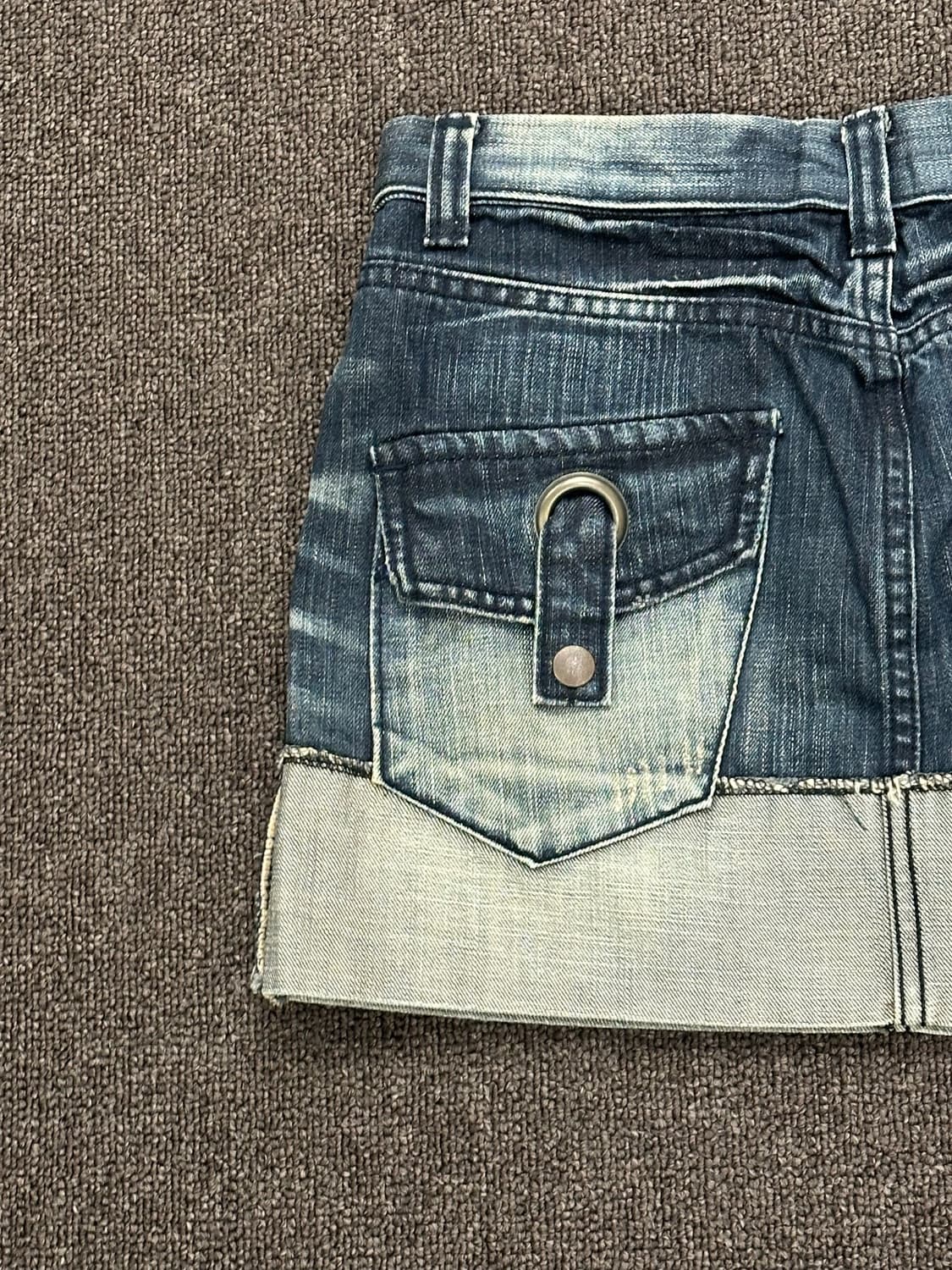S)Japanese vintage Y2K 포켓 데님 미니스커트 상품이미지6