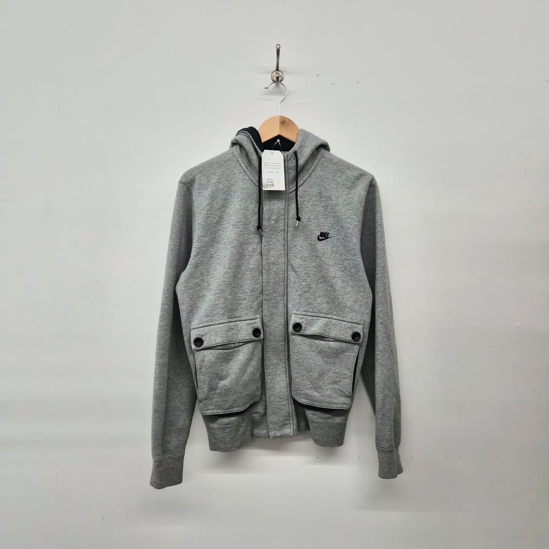 나이키 멀티포켓 그레이 후드 집업 자켓 남녀공용 S 상품이미지1