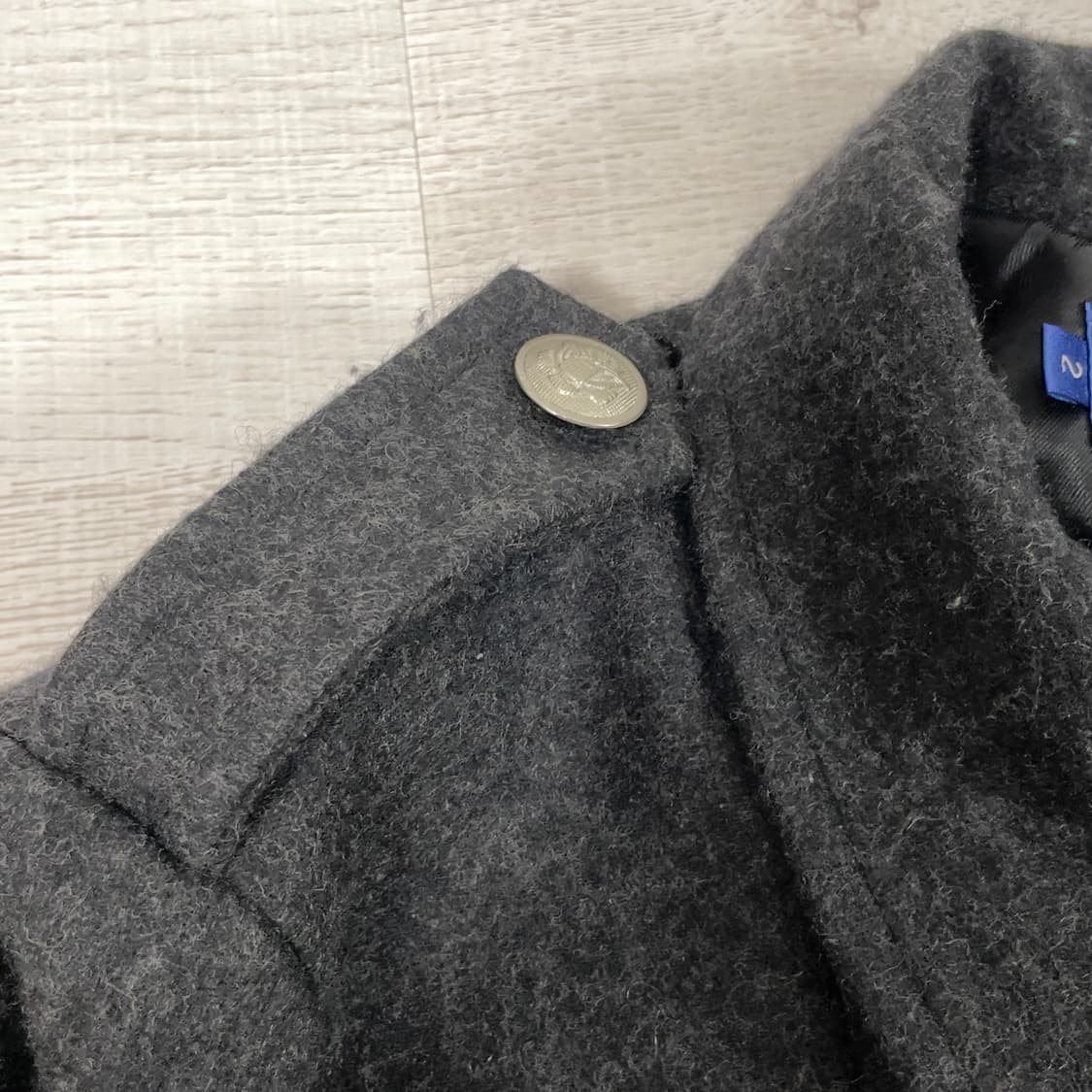 꼼데가르송 옴므 사선 지퍼 울 카코트 상품이미지3