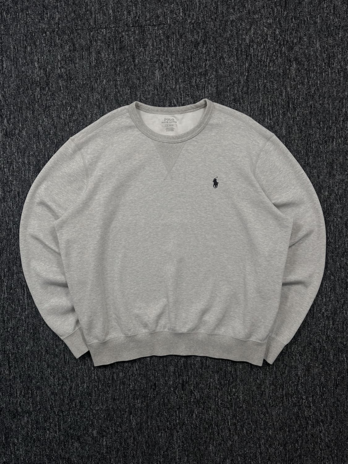 폴로 로고 그레이 맨투맨 상품이미지2