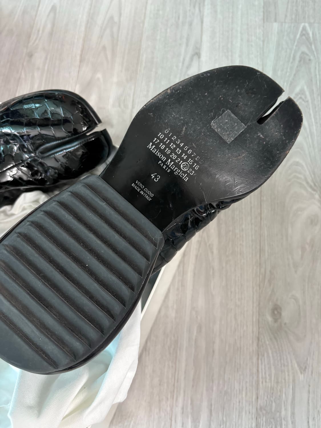 메종마르지엘라 타비 앵클 부츠 블랙 상품이미지2