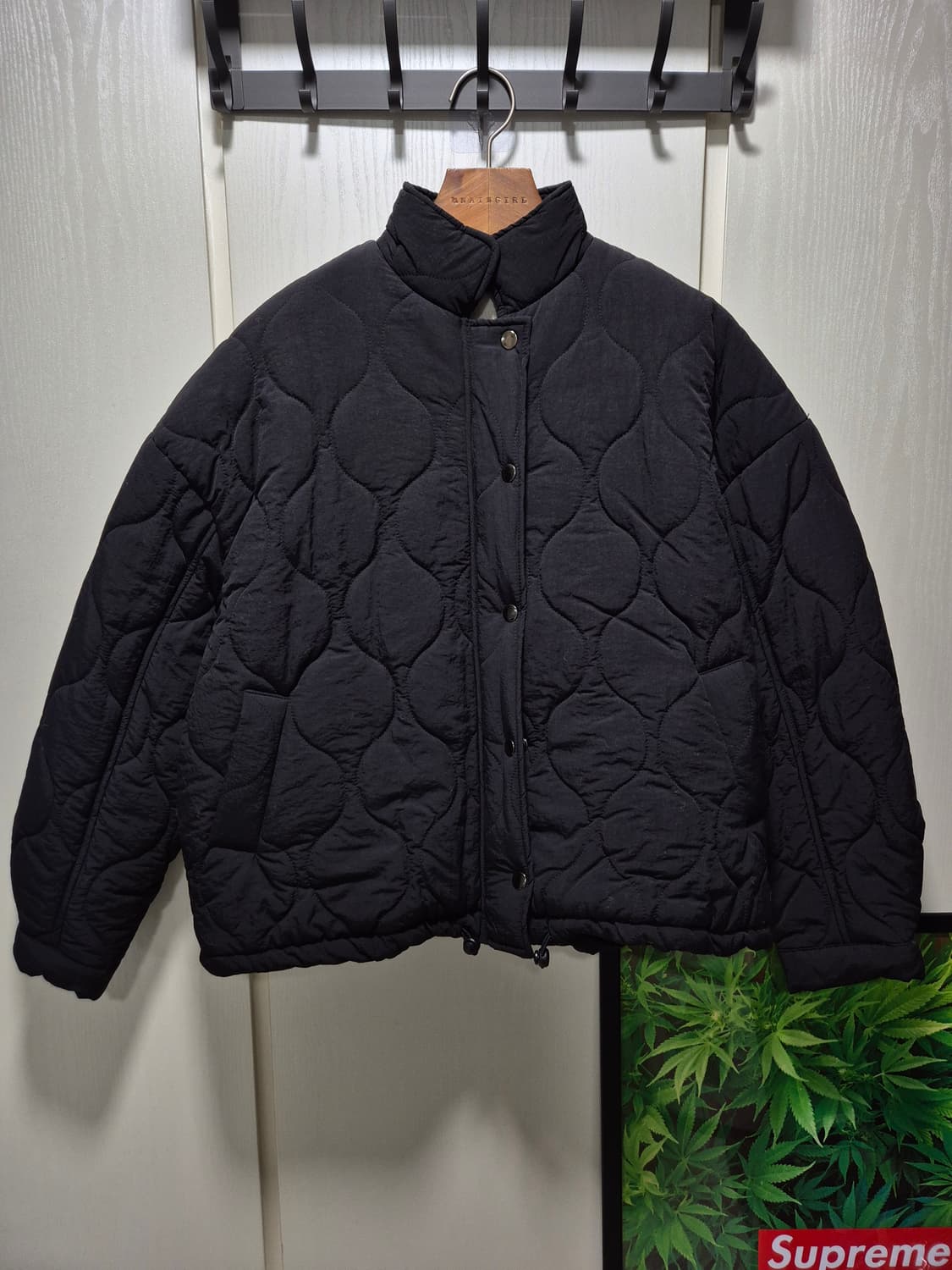 빈티지 블랙 퀄팅 패딩 자켓. 새상품 상품이미지1