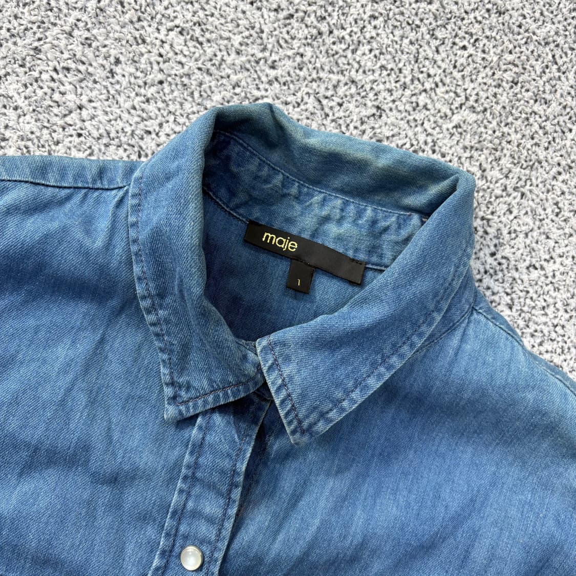 1 마쥬 여성 데님 셔츠 (단추헐거움) 0317J 상품이미지2