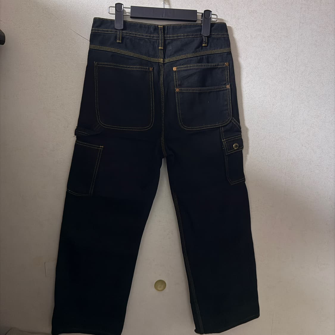앤더슨벨 디테일 스티치 블랙 데님팬츠 S (여성 66정도) 상품이미지3