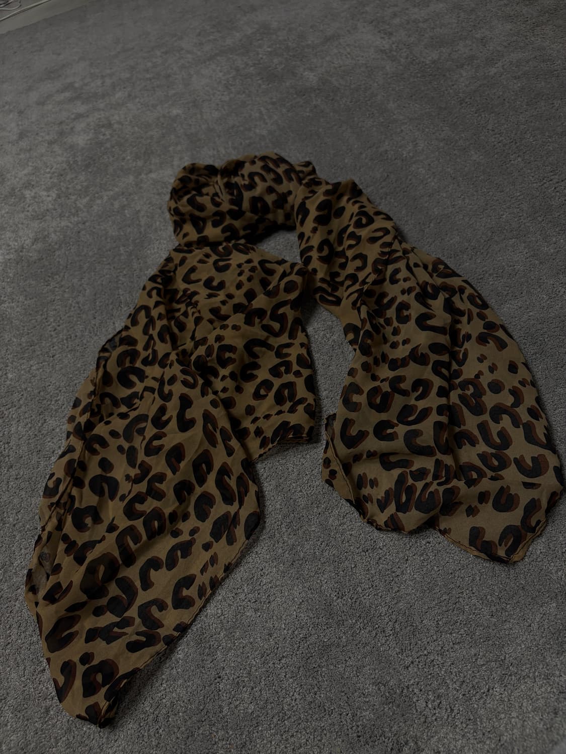 Vintage vkei punk mood leopard scarf 상품이미지3