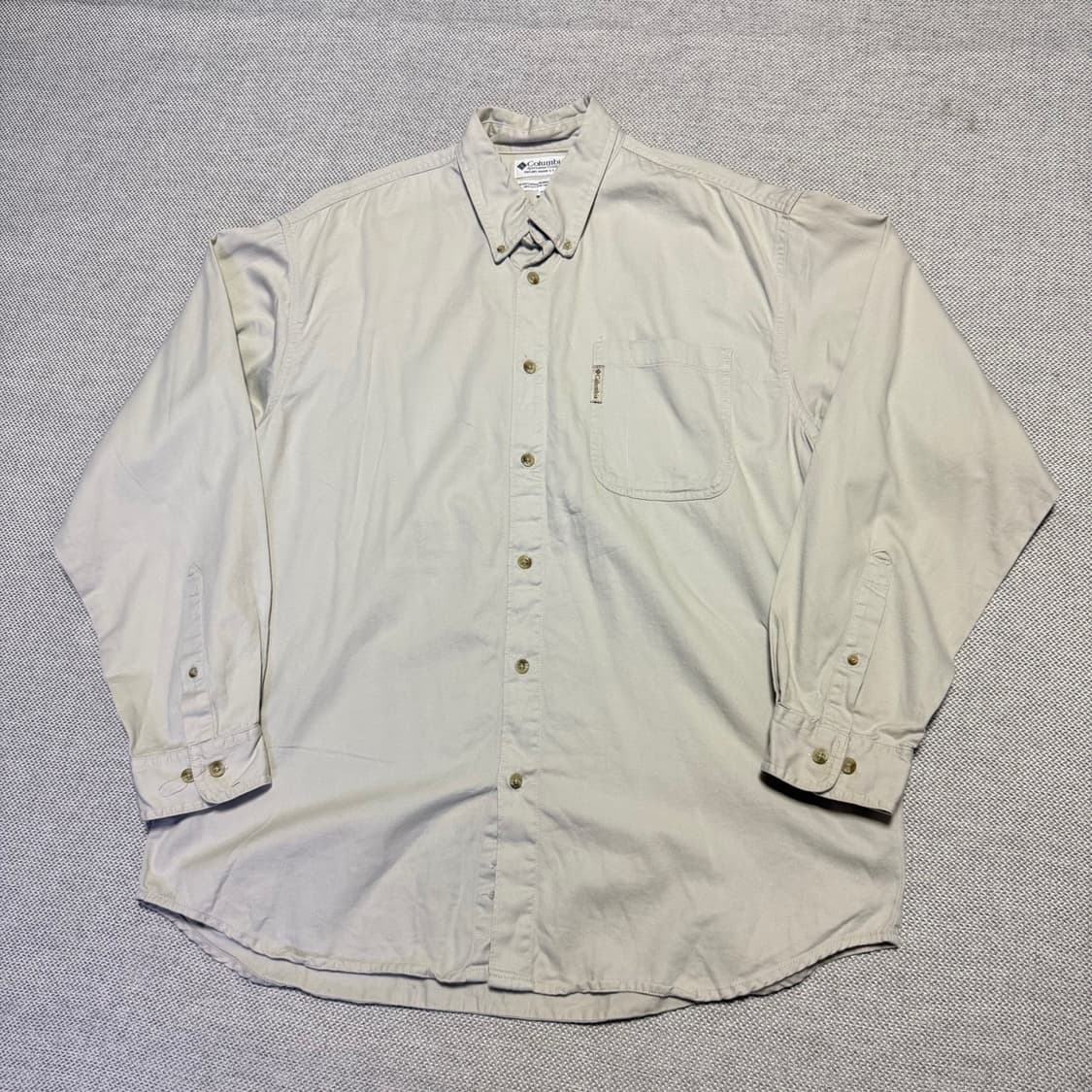 컬럼비아 USA 빈티지 베이지 셔츠 상품이미지1