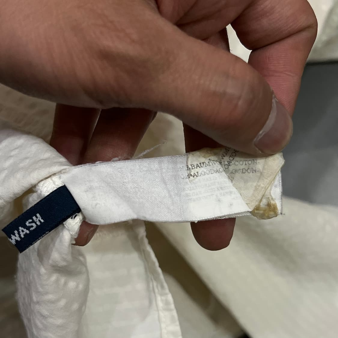  아르마니 진스 시어서커 엠보 셔츠 y16107 상품이미지8