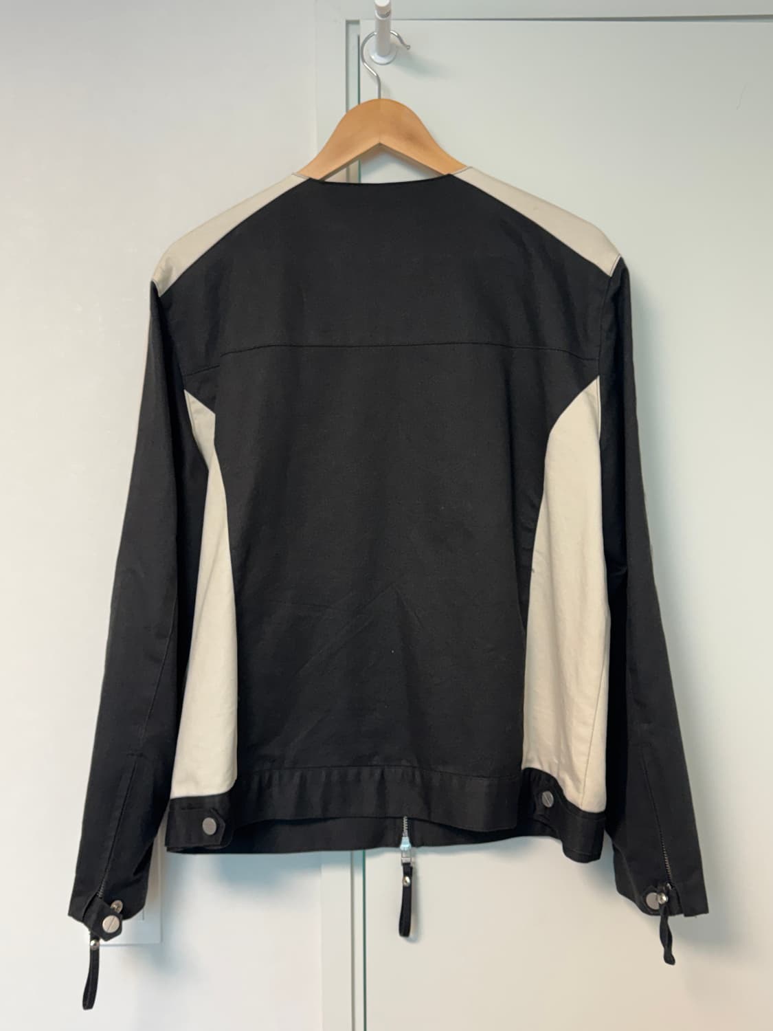 더바이닐하우스 레이싱 바이커 자켓 블랙 차콜 상품이미지3