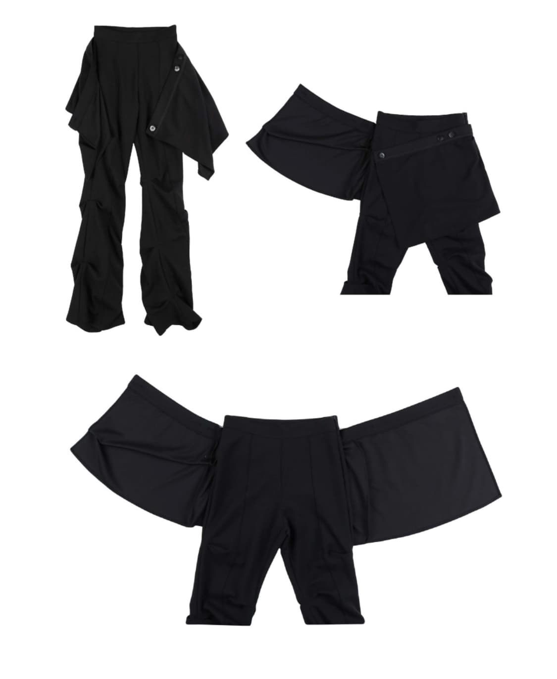 오호스 랩오버 턱팬츠 상품이미지2