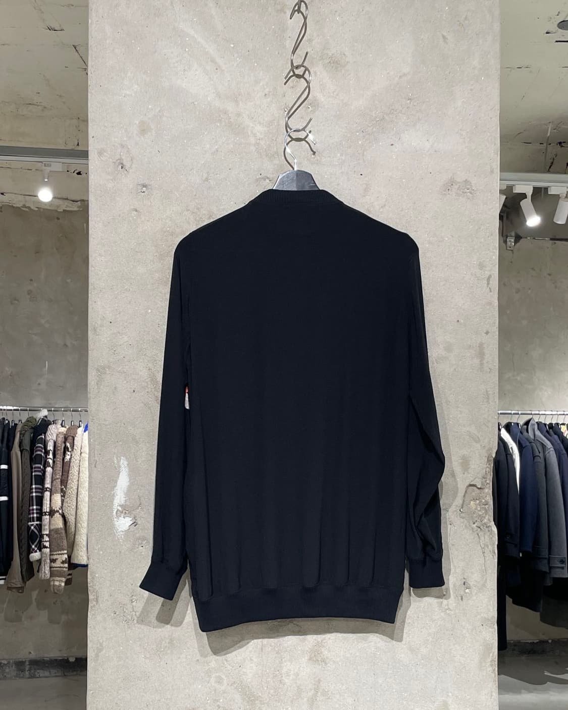 지방시 15S/S 블랙 by 리카르도 티시 플로럴 숄더 집 실크 스웻 셔 상품이미지6