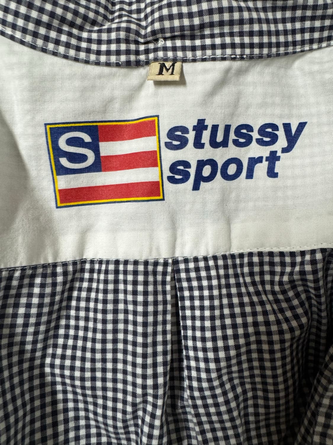 90s stussy made in usa 체크셔츠 (M) 상품이미지3