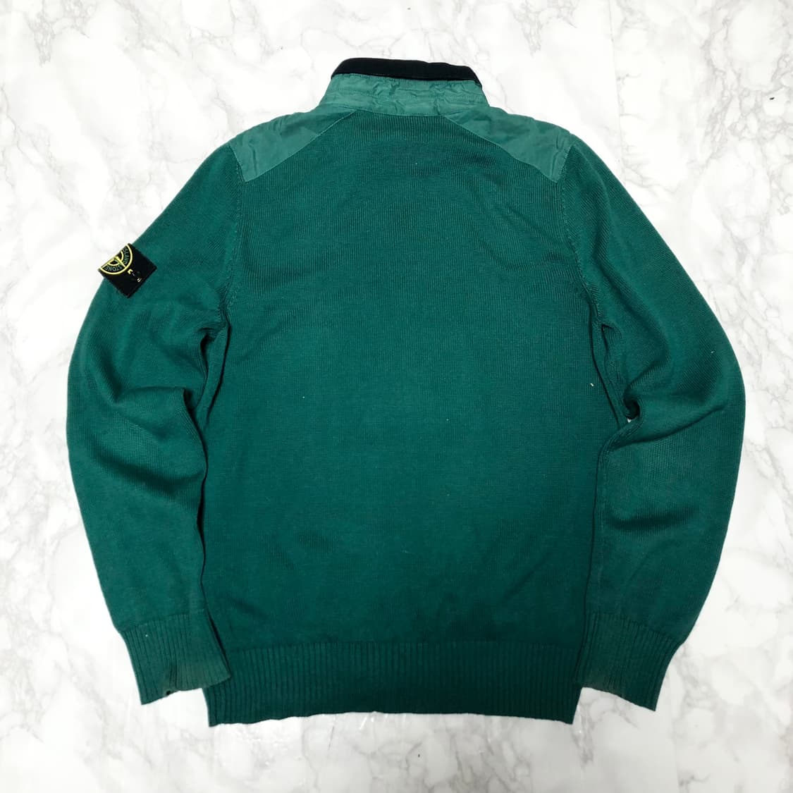 스톤아일랜드 니트 자켓 집업 유니크그린 스톤 상품이미지3