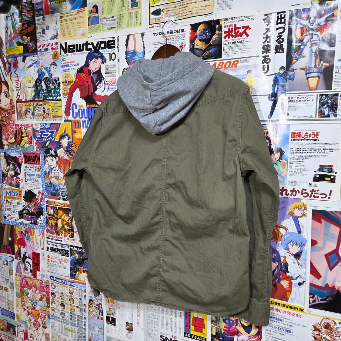 JPN 빈티지 후드 레이어드 밀리터리 셔츠 상품이미지6