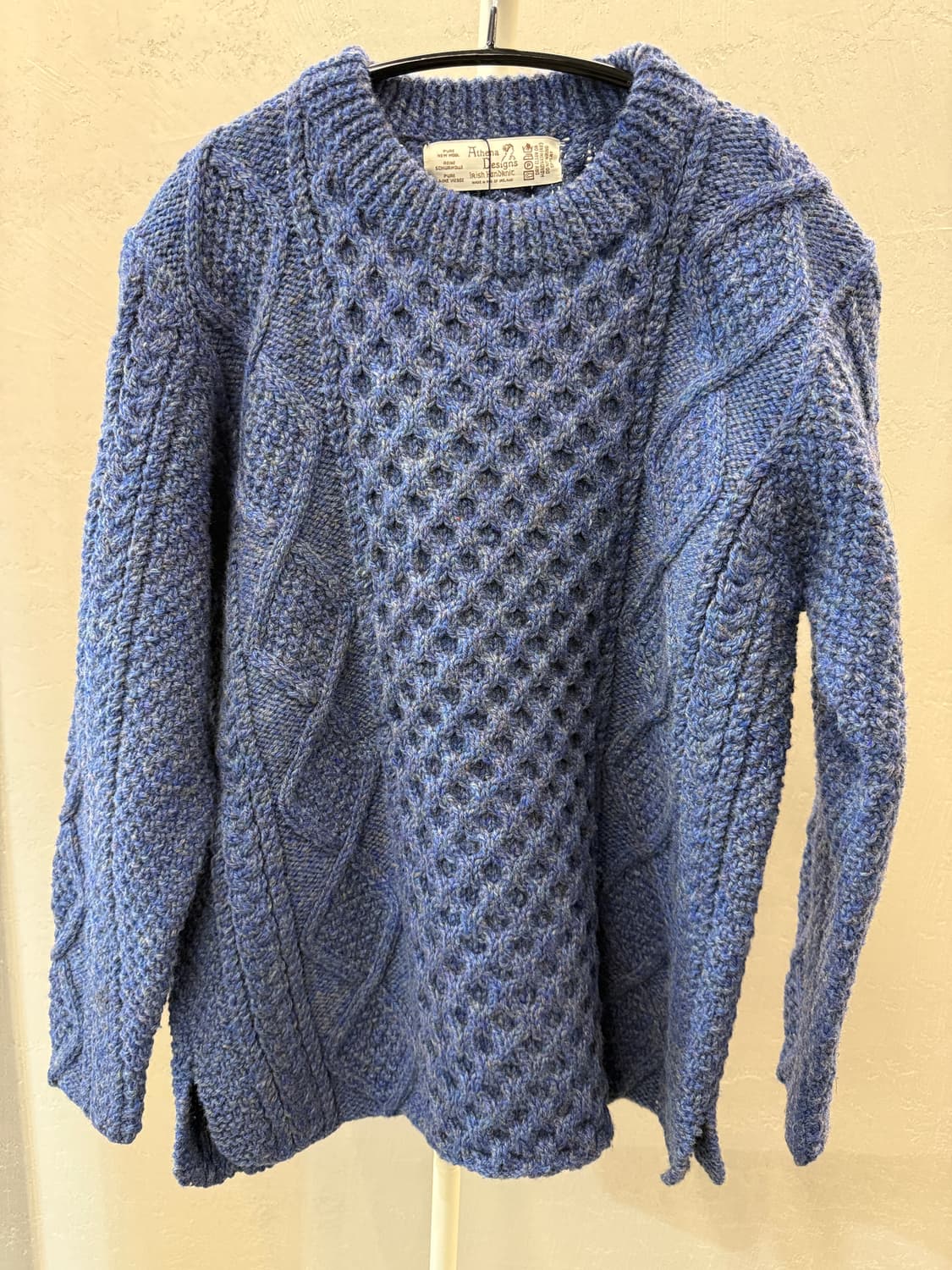 Athena Designs 아일랜드 핸드메이드 피셔맨스웨터 상품이미지2