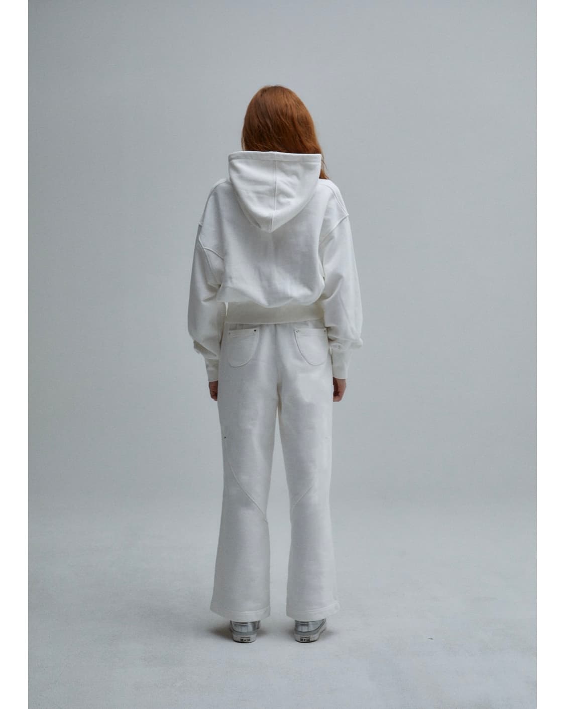 E.ZKIM 리벳 포켓 후디드 스웨트 셋업 상품이미지2