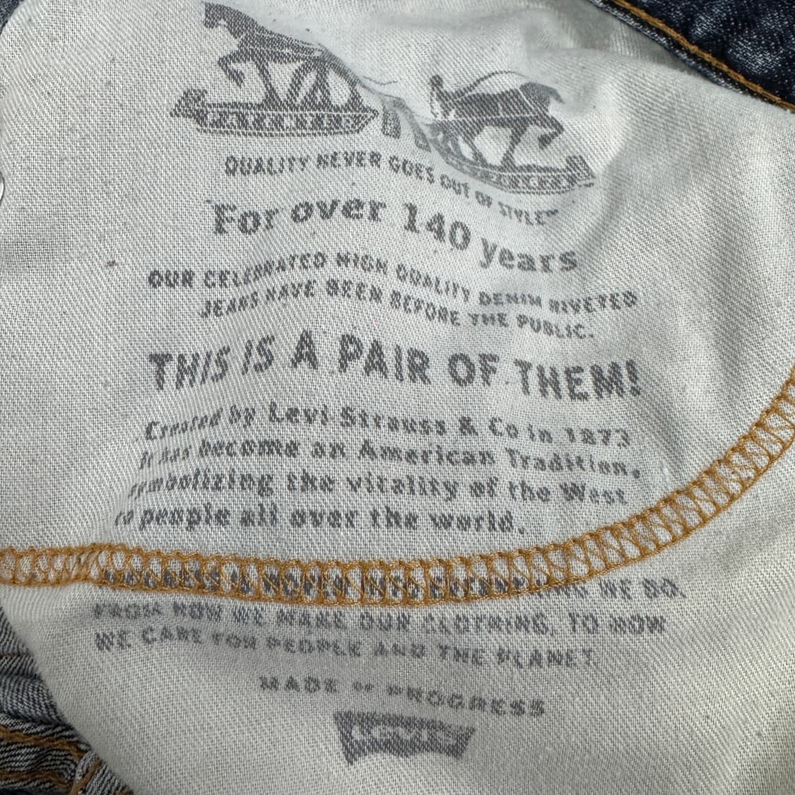 리바이스 559 새깅 워싱 스케이터 와이드 데님팬츠 상품이미지10