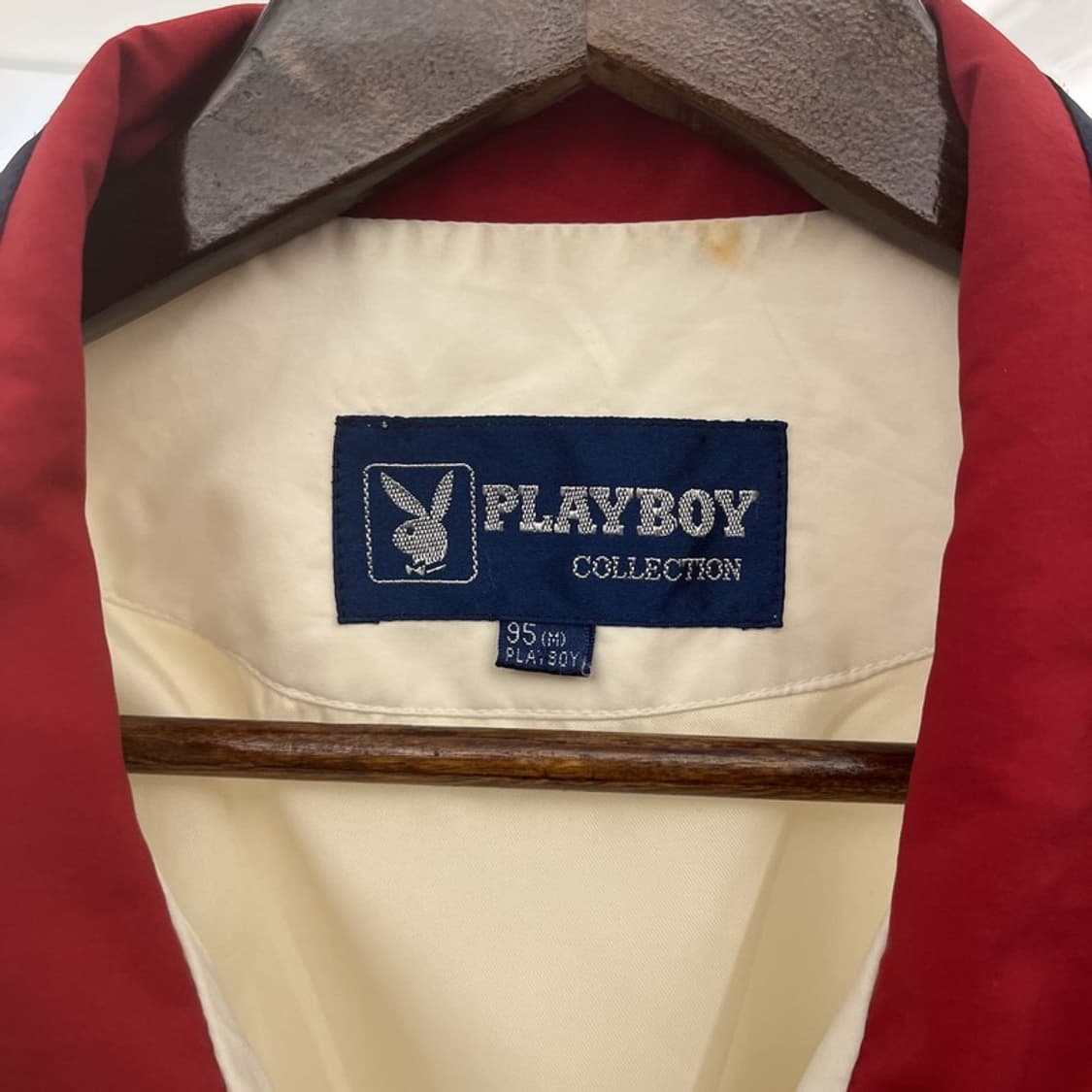플레이보이 레트로 컨트리 빈티지 배색 바람막이 자켓 M C10142 상품이미지5
