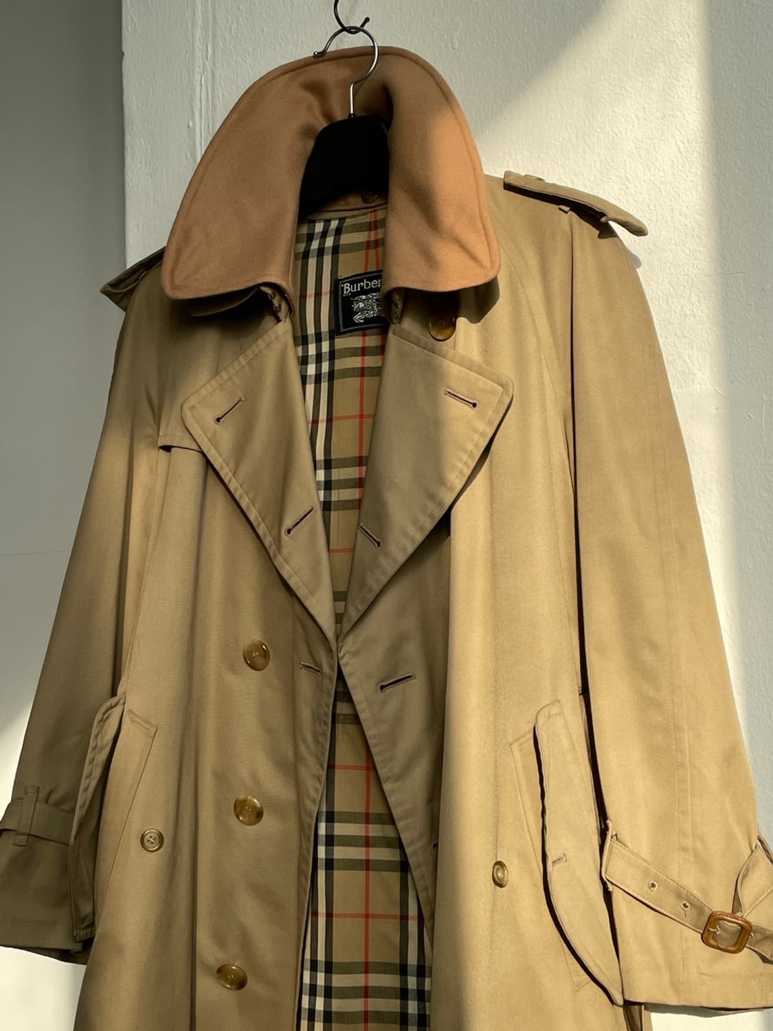 버버리 울 카라 더블 트렌치 코트  상품이미지5