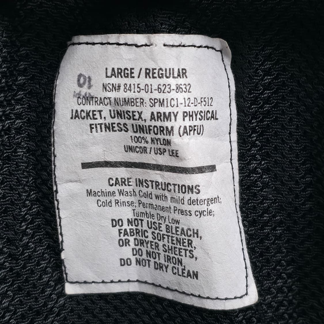 [L] U.S. ARMY 블랙 바람막이 상품이미지5