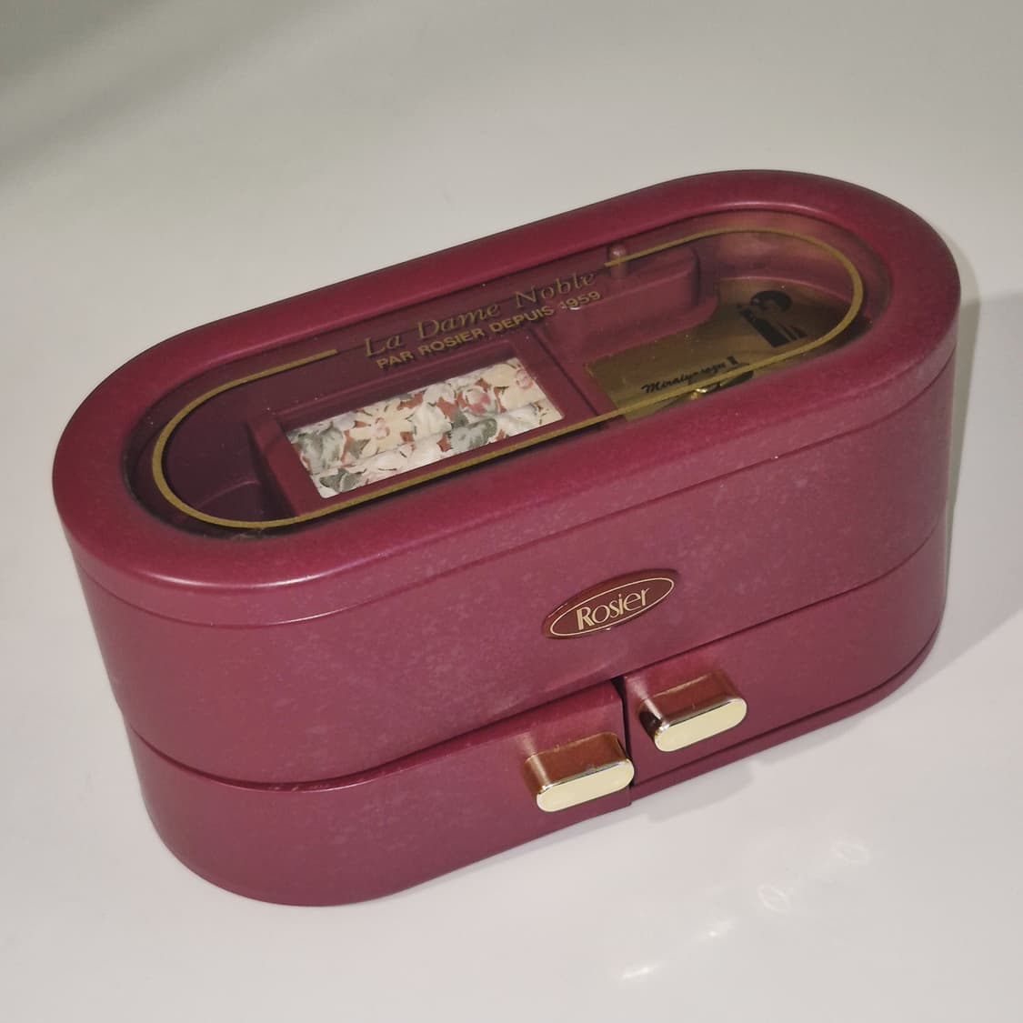 90s 로지에 플로랄 오르골 주얼리 서랍 상품이미지8