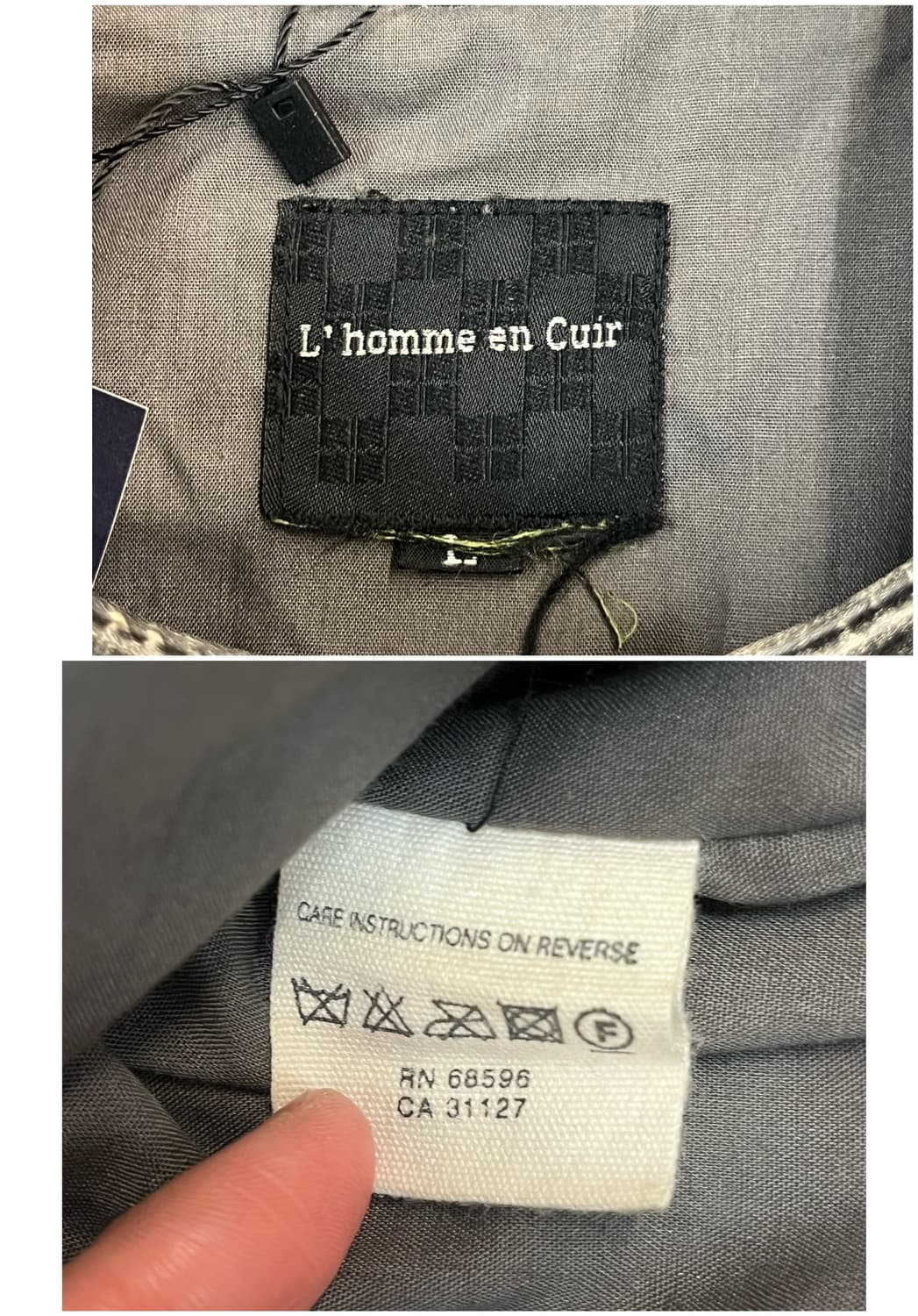 빈티지 레더 라이더 자켓 L #csz4050 상품이미지3