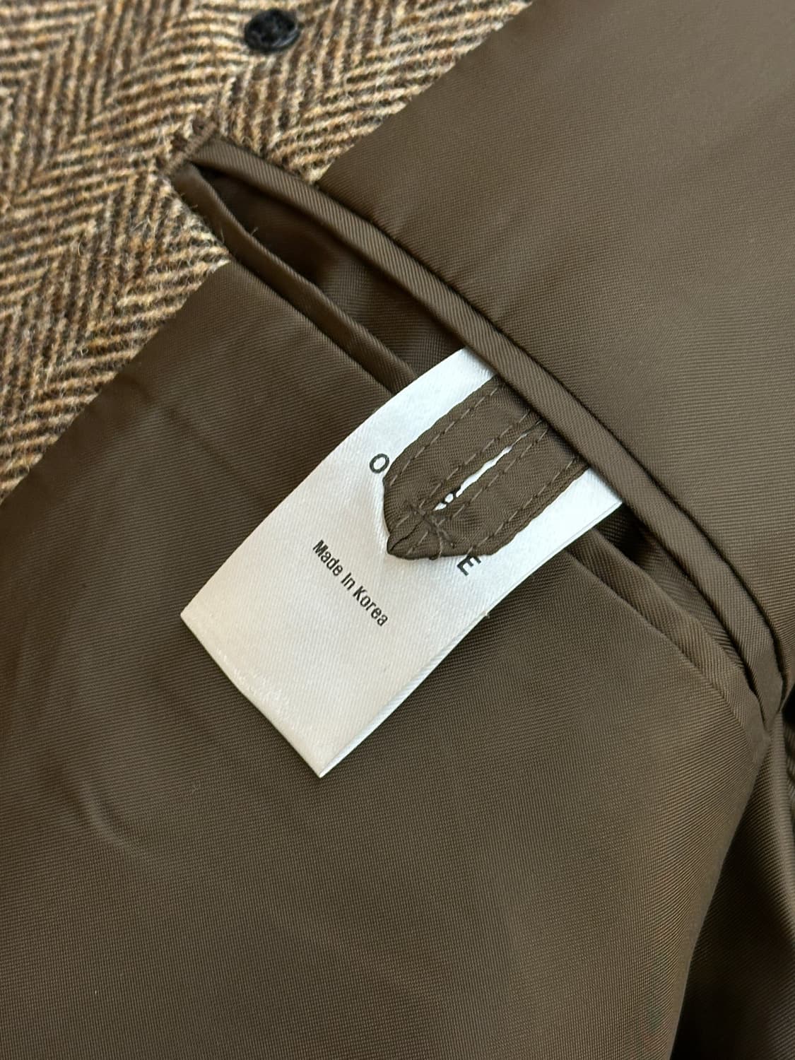 [새제품] 아워스코프 아브라함문 헤링본 더블 코트 상품이미지4