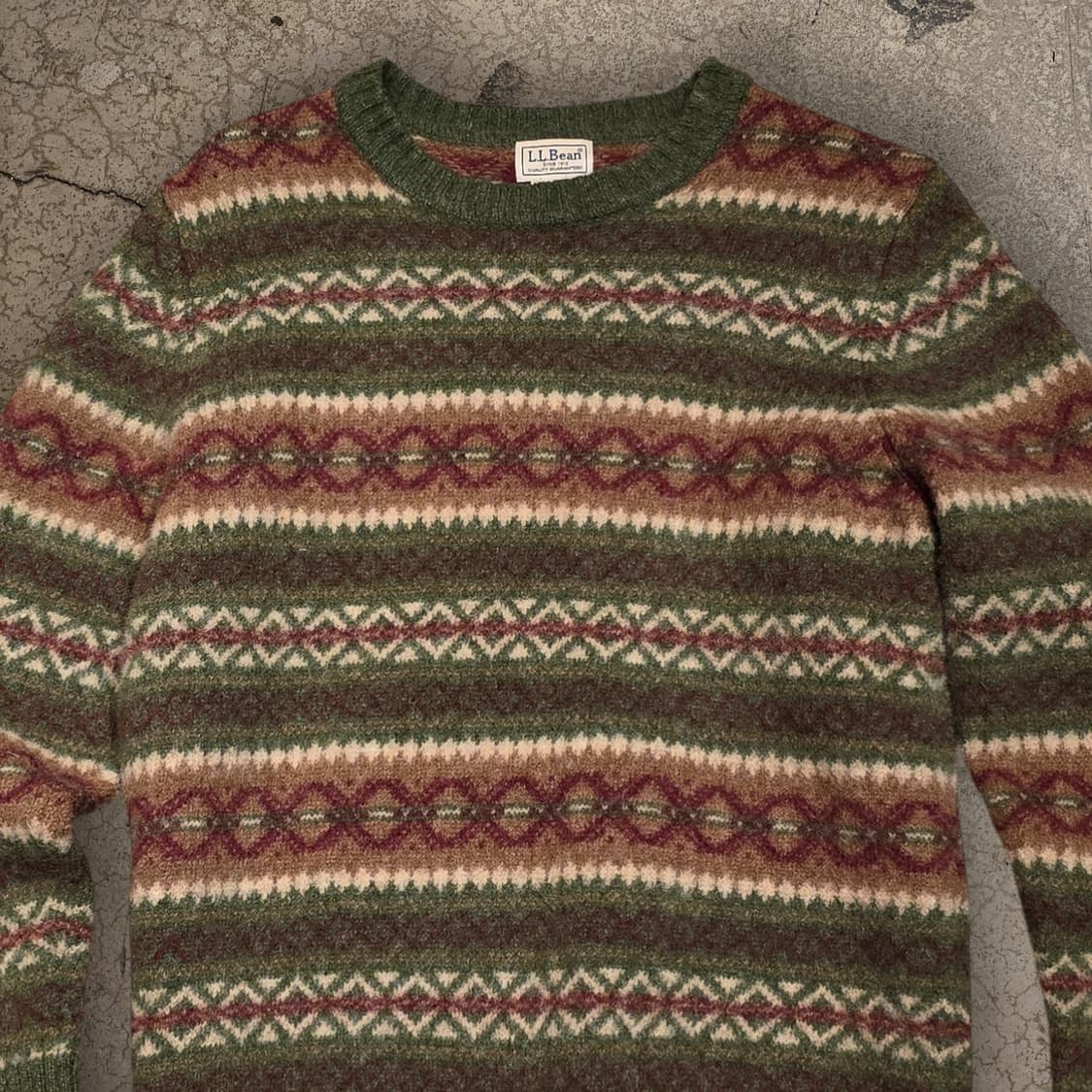 L.L.Bean 셰틀랜드 울100 페어아일 스웨터 상품이미지2