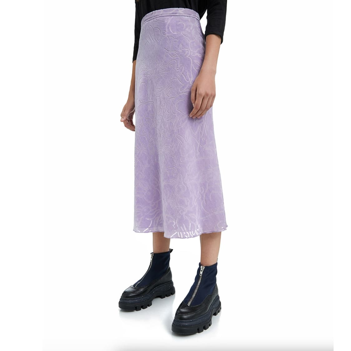 빔바이롤라 라일락 벨벳 스커트 [새상품] 상품이미지1