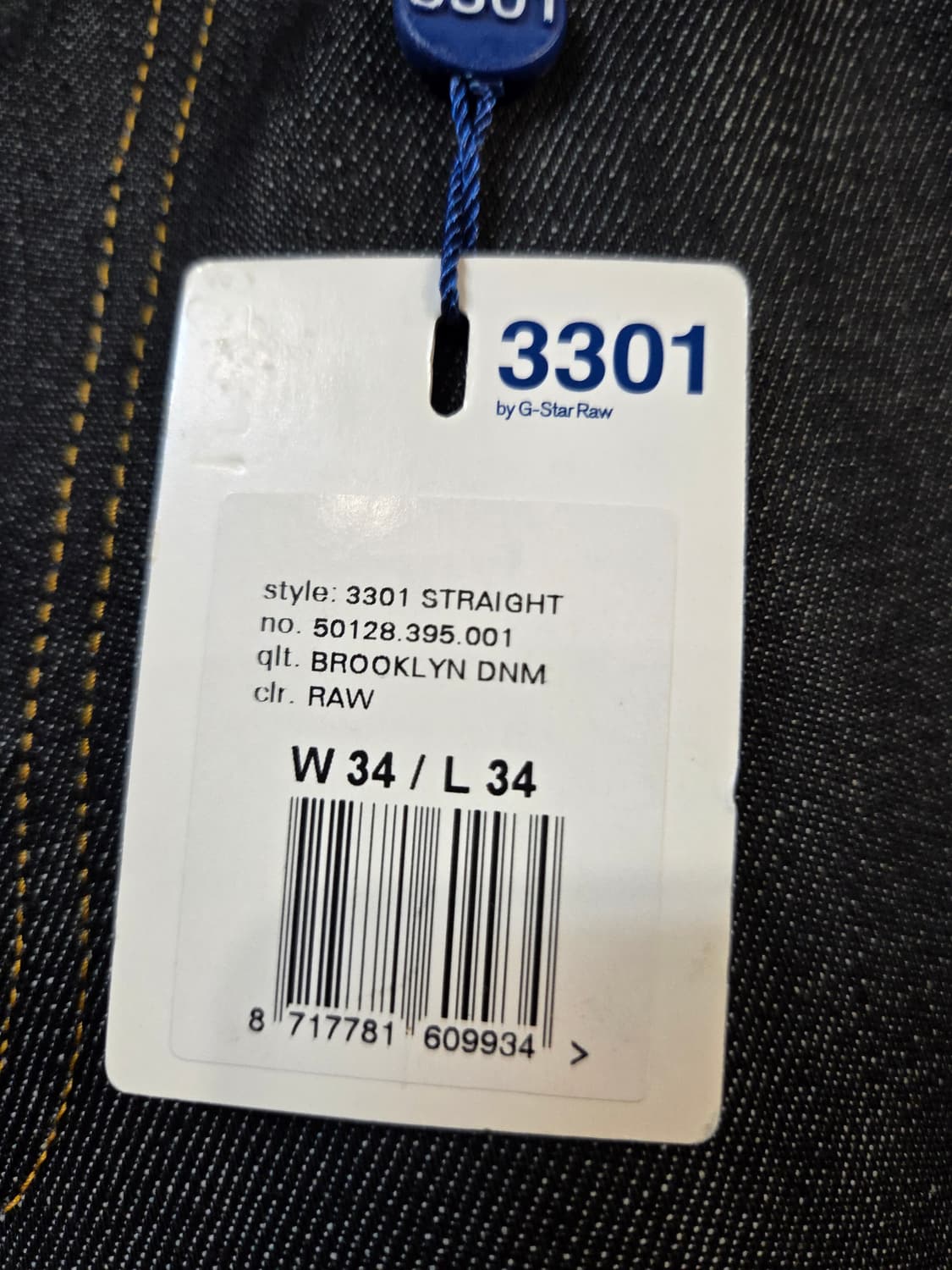 G-Star RAW 3301 데님 바지(W34/L34) 상품이미지6