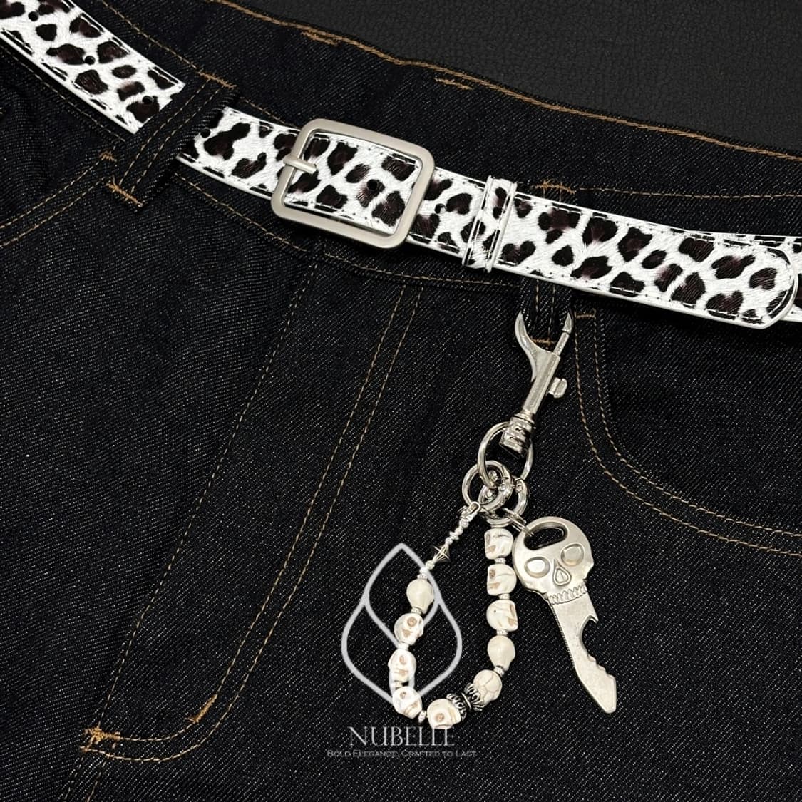 🌗 Skull ring keyring / 빈티지 스컬 키링 열쇠고리 상품이미지7