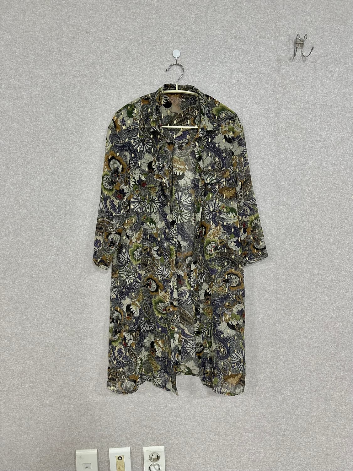 (무배)오일릴리-릴리오 시스루 롱셔츠 상품이미지2