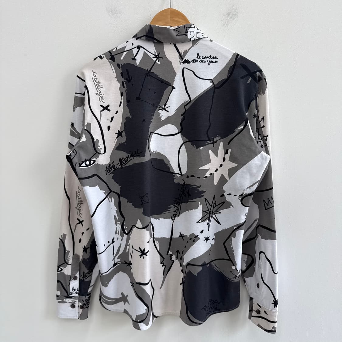 [100] 까스텔바작 골프 남성 아트웍 패턴 기능성 셔츠 3736 상품이미지2